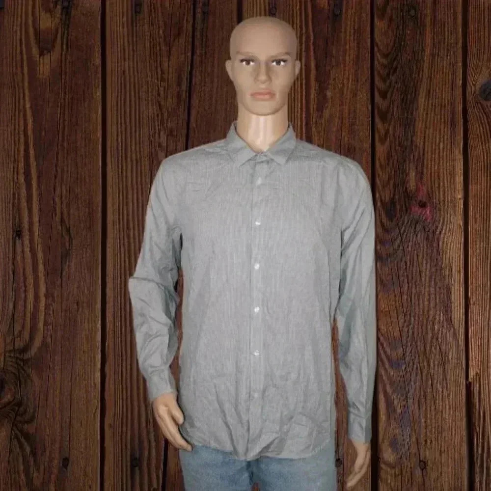 Calvin Klein | Men's Slim Fit Collard Button Down Dress Shirt Size Large